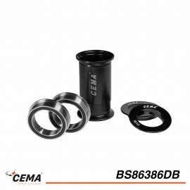 Boitier de pédalier CEMA BB86 Chrome pour SRAM DUB bs86386db
