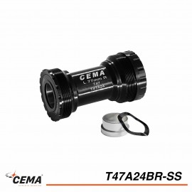Boitier de pédalier CEMA T47A inox pour SRAM GXP