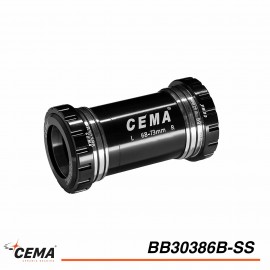 Boitier de pédalier CEMA BB30386 acier inoxydable pour FSA386 ou ROTOR 30mm