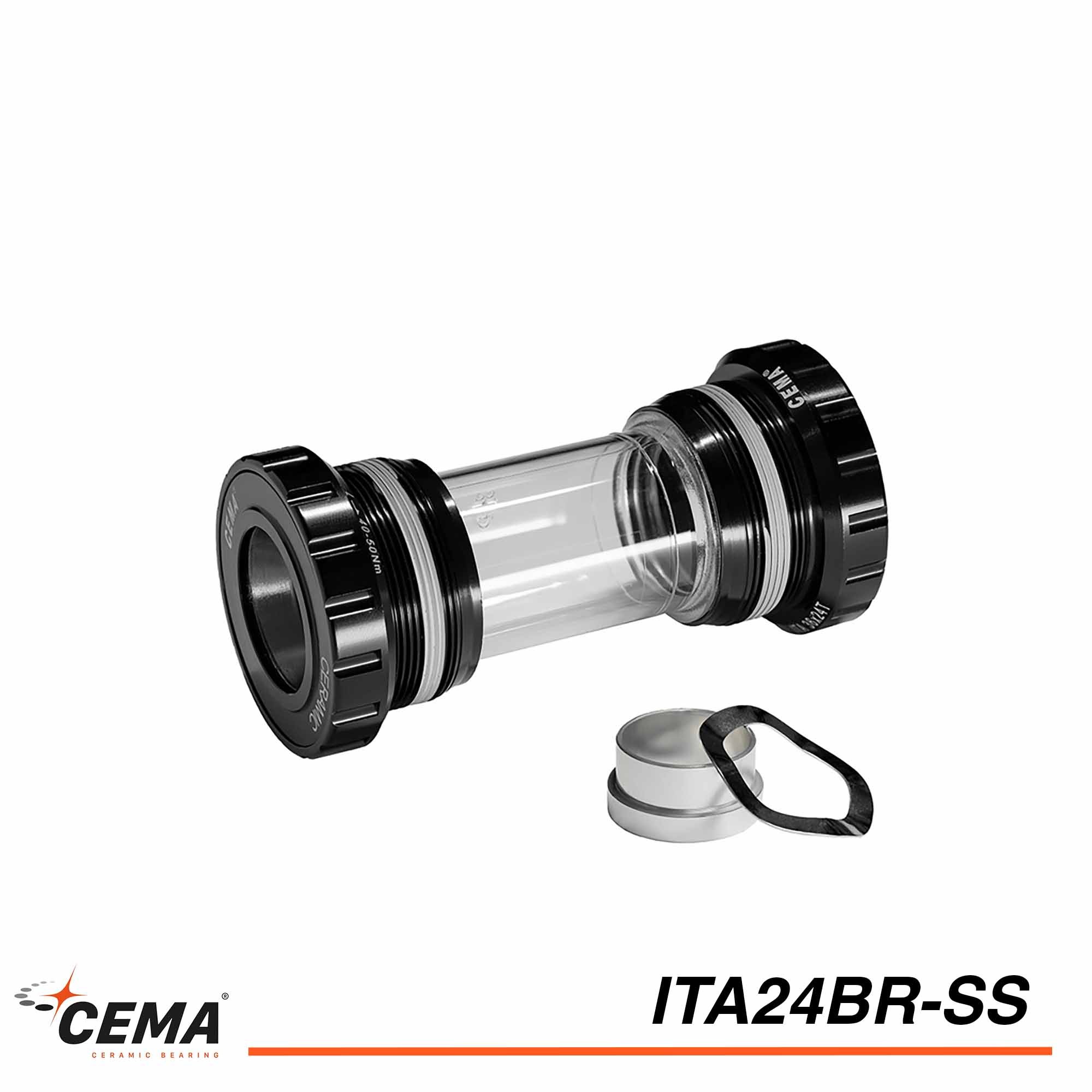 Boitier de pédalier acier inoxydable ITA24 CEMA pour SRAM GXP