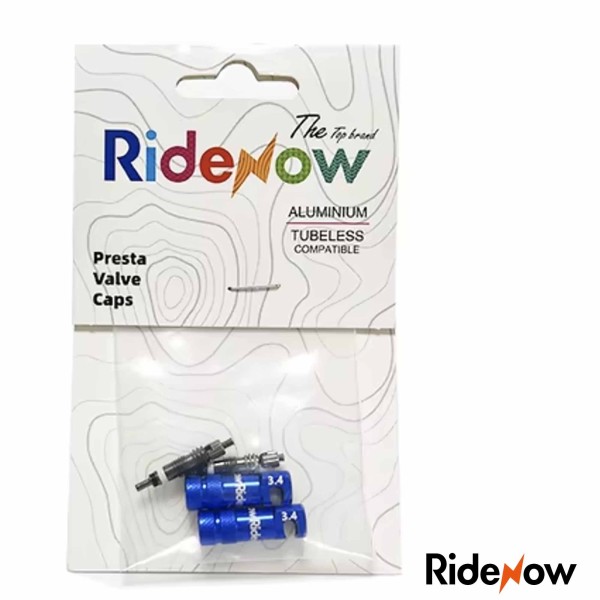 Bouchons de valves multifonction & obus ridenow bleu