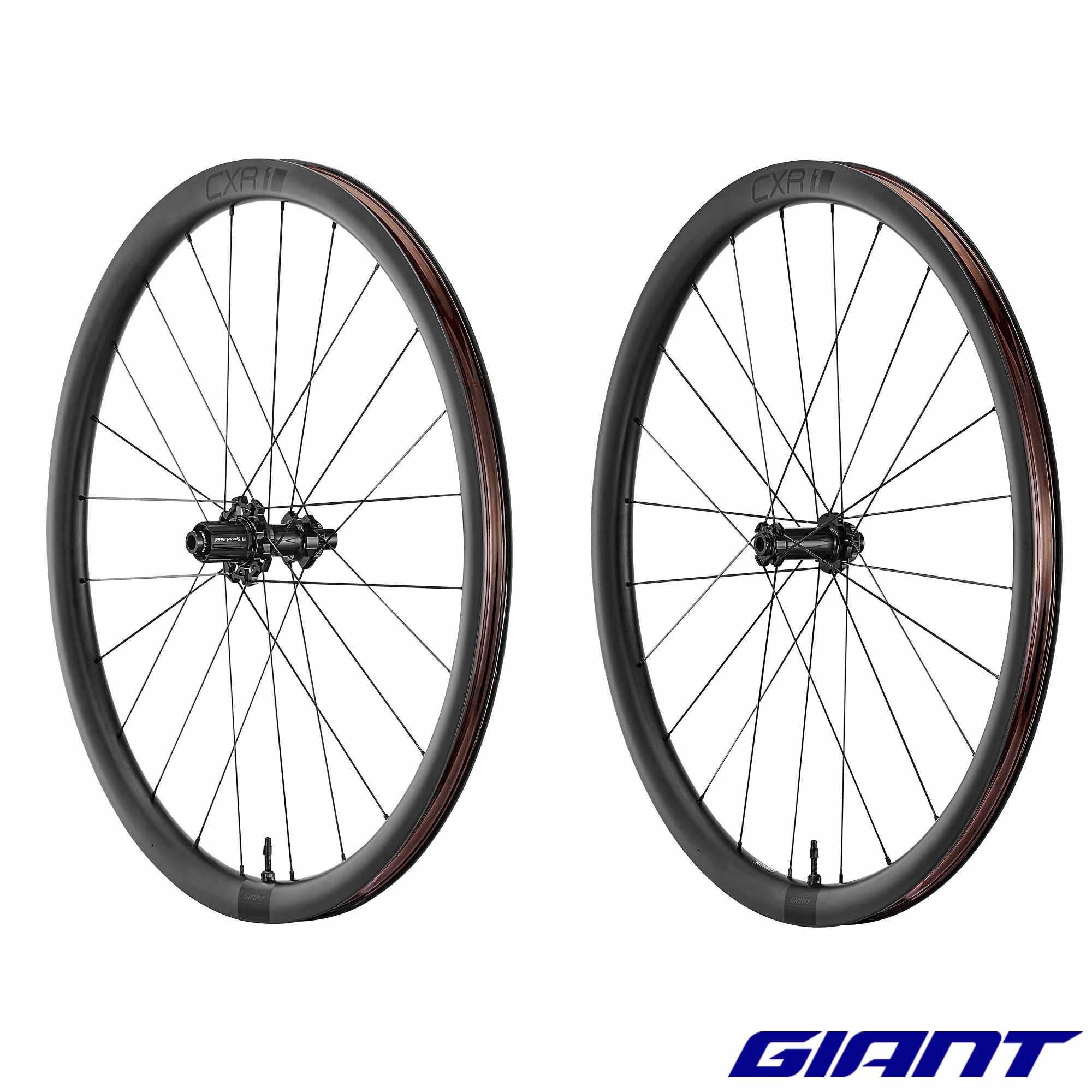 Roues GIANT Gravel CXR 1 Tubeless Disc Carbone