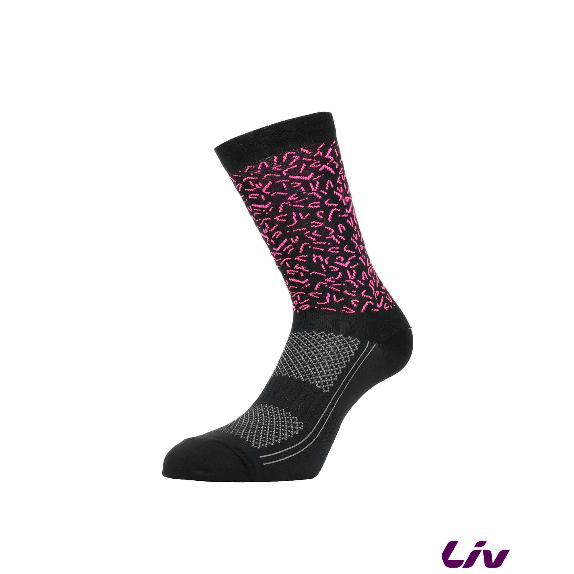 Chaussettes LIV Valencia Noir-Rose