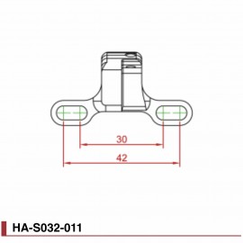 Support de compteur Fouriers inclinable 30 à 42mm