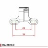 Support de compteur Fouriers inclinable écartement de 25 à 34mm