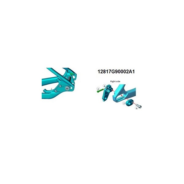 Kit patte de dérailleur Giant XTC Advanced 29" depuis 2017 - veloseine.fr