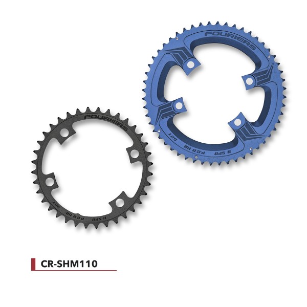 Plateaux Shimano Ultegra 6800 compatible Fouriers bleu