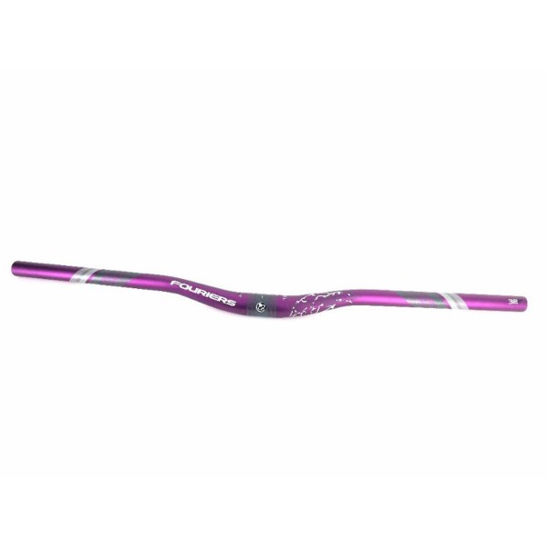 Cintre VTT aluminium Fouriers violet Ø31,8 par 720 / 780mm HB-MB011-N2