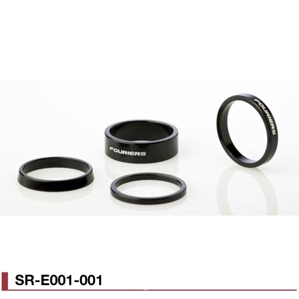 Jeu d'entretoises Alu Fouriers SR-E001 noir