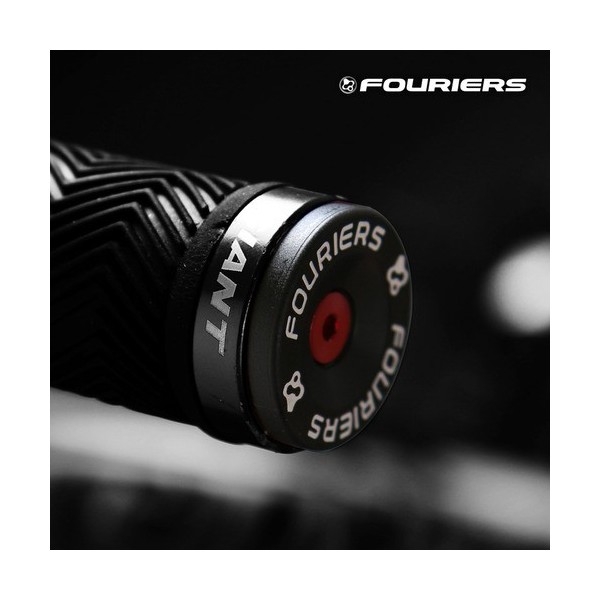 Embouts de guidon VTT Fouriers aluminium vis noir