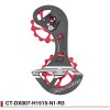 Chape grands galets Full Ceramic Shimano 9000/9070/6800/6870 Fouriers rouge