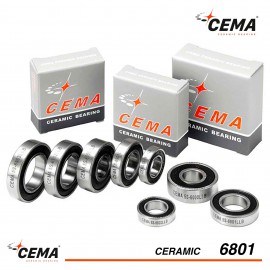 Roulement 6801 CEMA Céramique Hybride