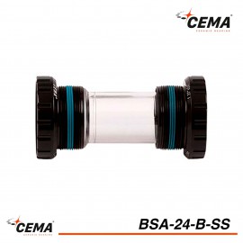 Boitier de pédalier BSA 24 Inox pour SHIMANO CEMA BSA24B-SS