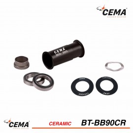 Boitier de pédalier BB90-BB95 céramique CEMA BT-BB90CR pour Sram GXP