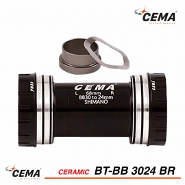 Boitier de pédalier céramique BB30 pour SRAM GXP - CEMA BT-BB3024BR