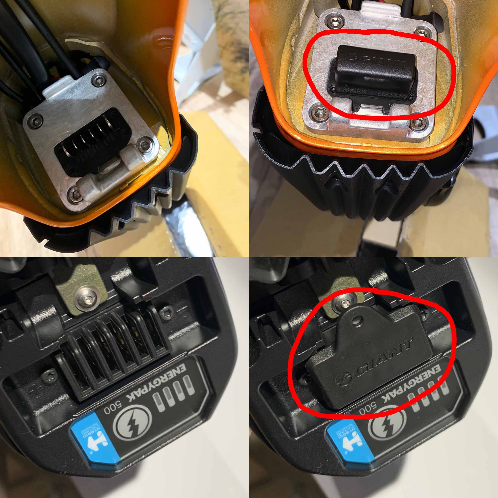Paire de protections batterie & connections VAE Giant
