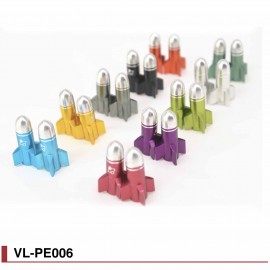 Bouchons de valve obus colorés Fouriers VL-PE006