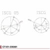 Guide chaine haut&bas VTT Monoplateau Fouriers CT-E1-DX001 iscg
