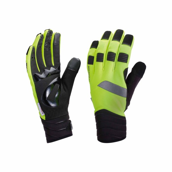 Gants vélo hiver BBB Watershield jaune