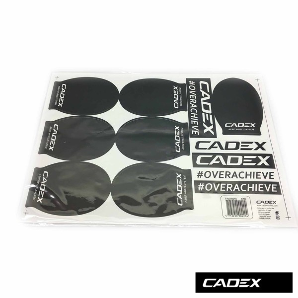 Jeu de stickers de valve pour roue lenticulaire CADEX