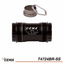 Boitier de pédalier CEMA T4724 Inox pour SRAM GXP