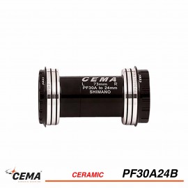 Boitier de pédalier CEMA PF30A24B Céramique 46mm asymetrique pour Shimano