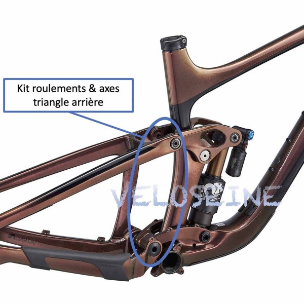 Kit roulements & axe triangle arrière GIANT Trance/Intrigue X E+ 2021