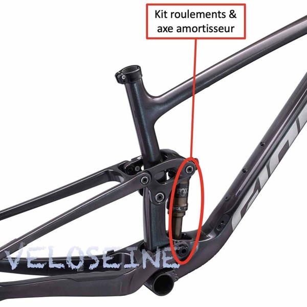 Kit roulements & axe amortisseur GIANT Stance et Embolden E+ 2021-2022