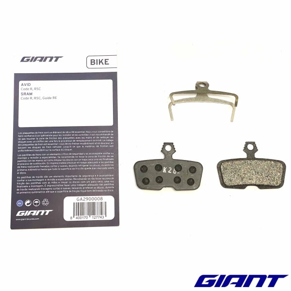Plaquettes de frein de vélo GIANT GA-2906 AVID/SRAM