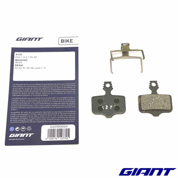Plaquettes de frein VTT GIANT GA-2904 AVID/SRAM/BRAKING