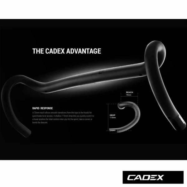 Cintre carbone CADEX AR reach et drop