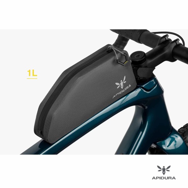 Sacoche de cadre vélo gravel  Bikepacking APIDURA Expedition Bolt-On Top Tube Pack 1L