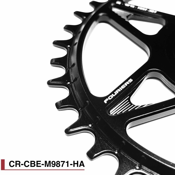 Mono-plateau Fouriers 30 à 36T pour pédalier Shimano XTR XT 12 vitesses