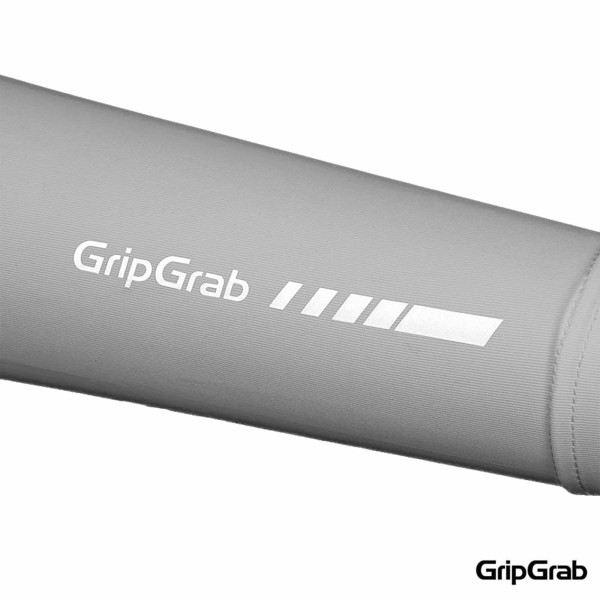 Manchettes de protection UV GripGrab UPF 50+ blanches reflechissantes
