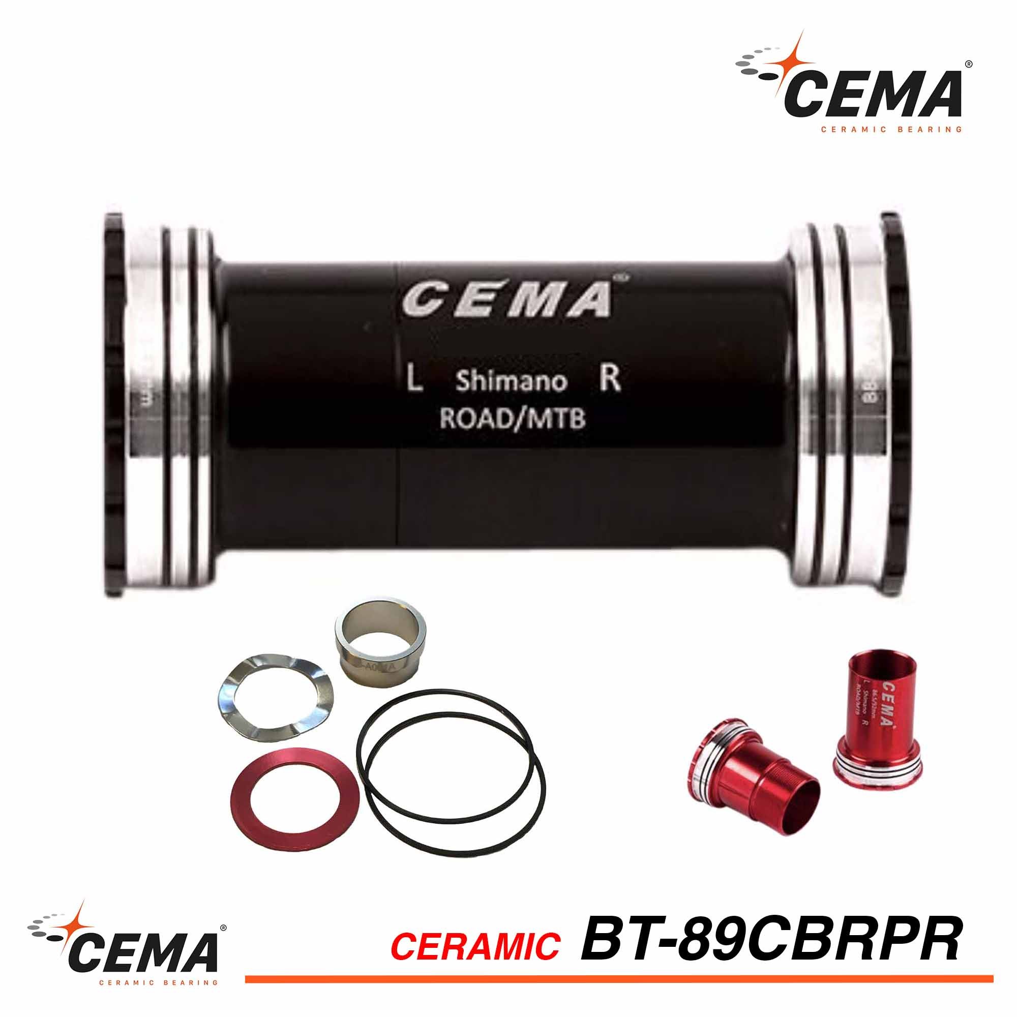 Boitier de pédalier CEMA BB89 céramique pour SRAM GXP