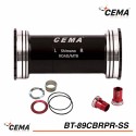 Boitier de pédalier CEMA BB89 Inox pour SRAM GXP