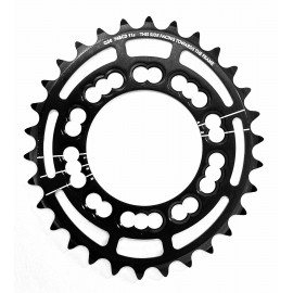 Plateau ROTOR Qrings oval 30T entraxe 74 à 5 branches