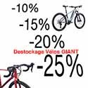 Destockage vélos GIANT