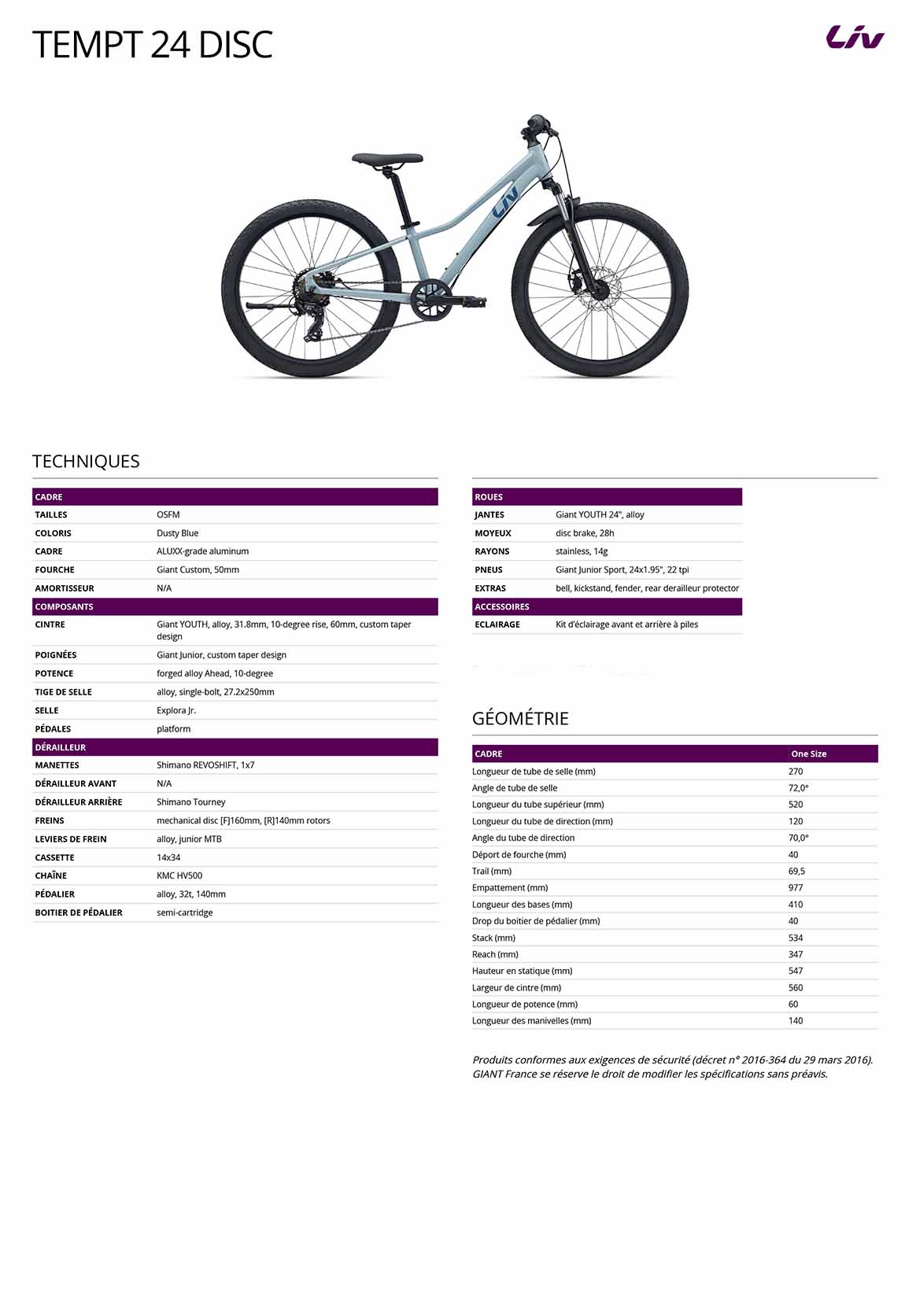 fiche liv tempt 24