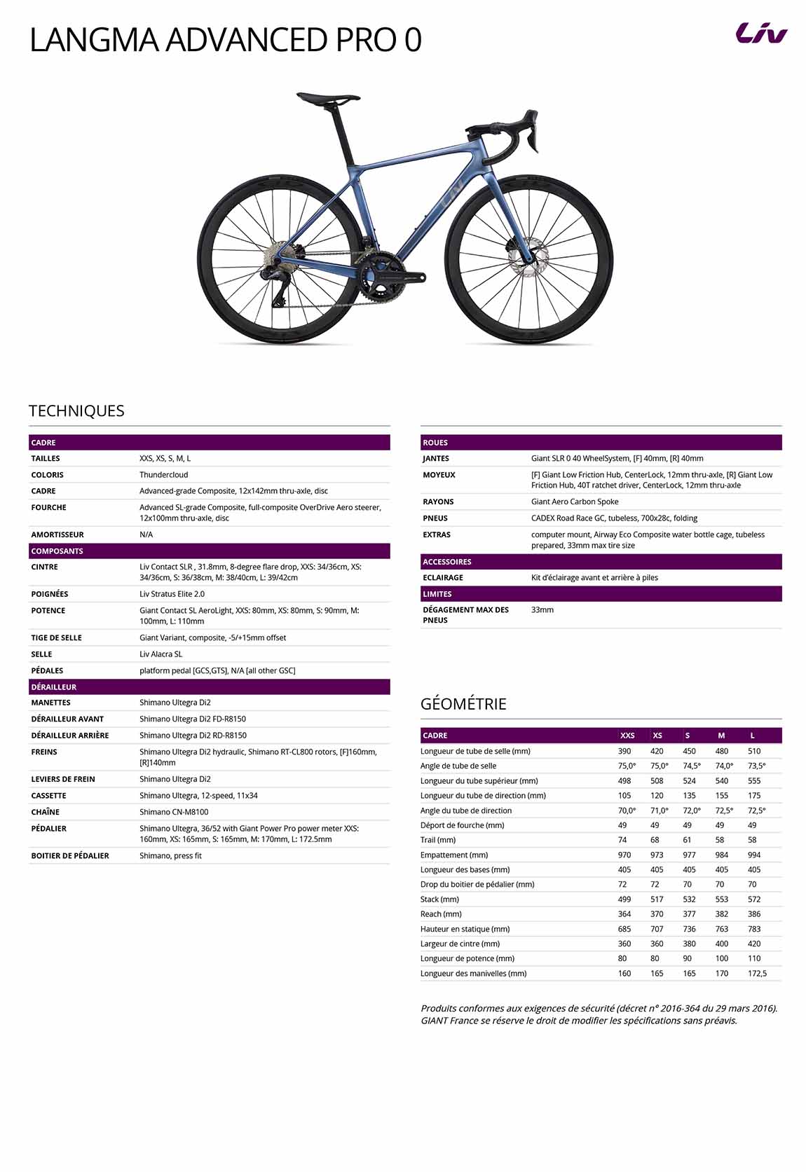 fiche LIV Langma advanced pro 0 2026