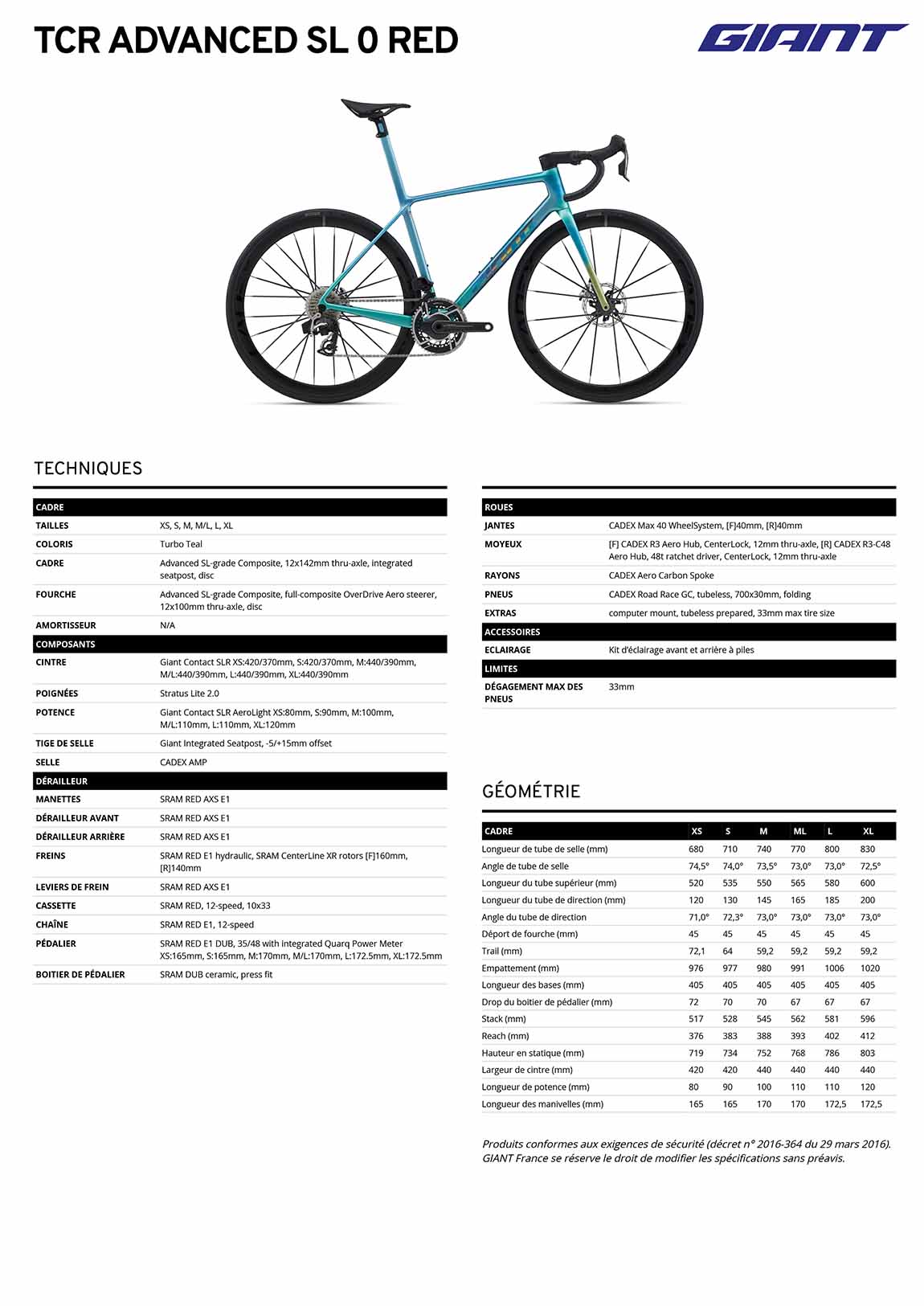 fiche giant tcr advanced sl 0 red 2026