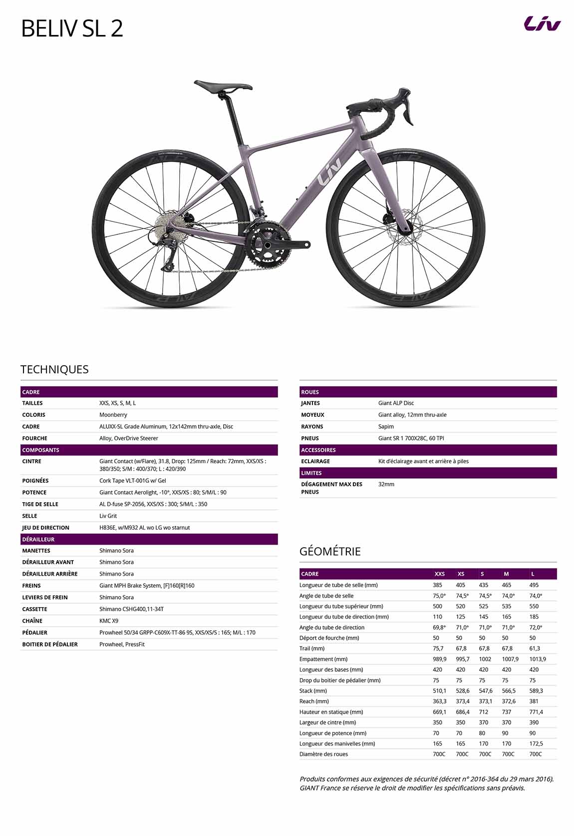 fiche liv beliv sl 2 2027
