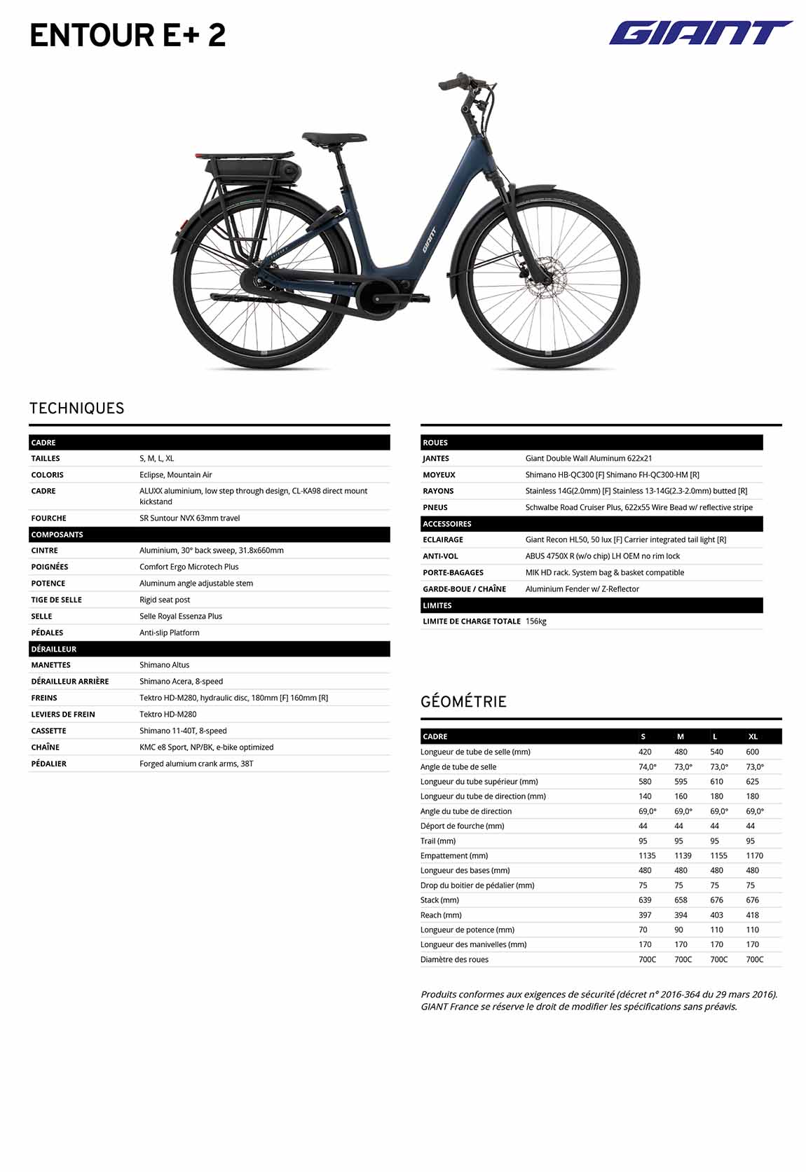 Fiche giant entour e 2 2027