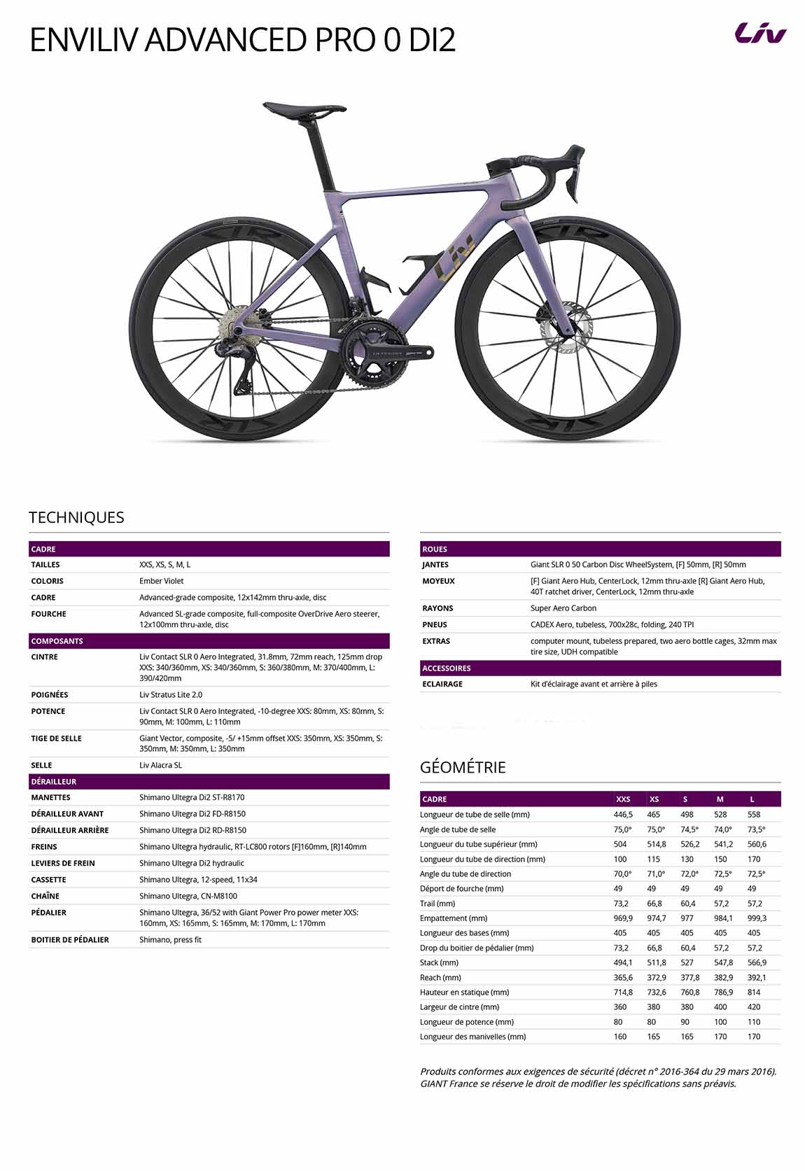 fiche liv enviliv advanced pro 0 di2 2027