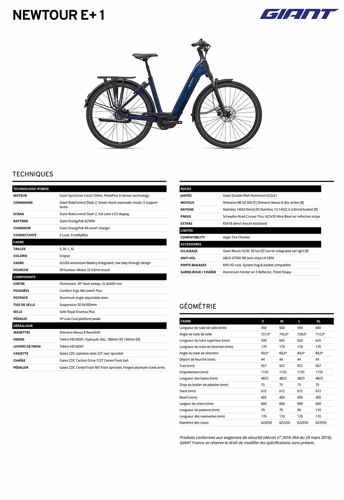fiche Giant Newtour e 1 2027