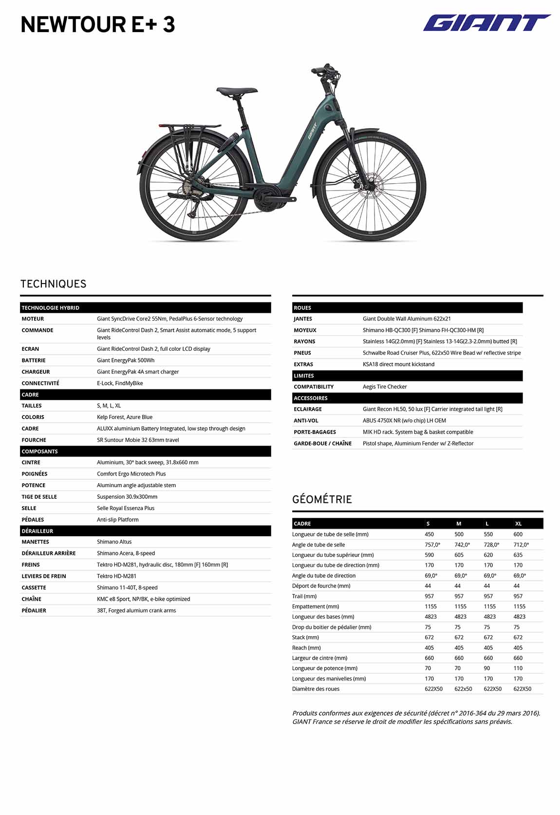 fiche Giant Newtour e 3 2027