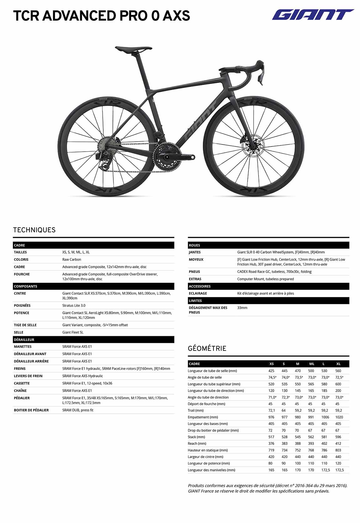 fiche giant tcr advanced pro 0 2027