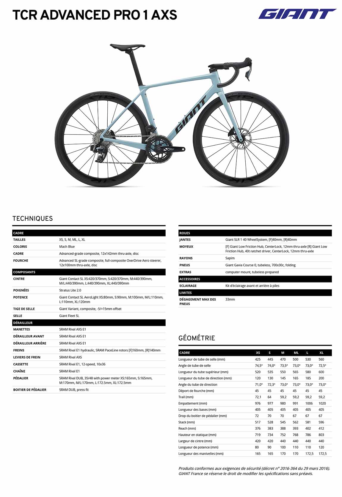 fiche giant tcr advanced pro 1 2027