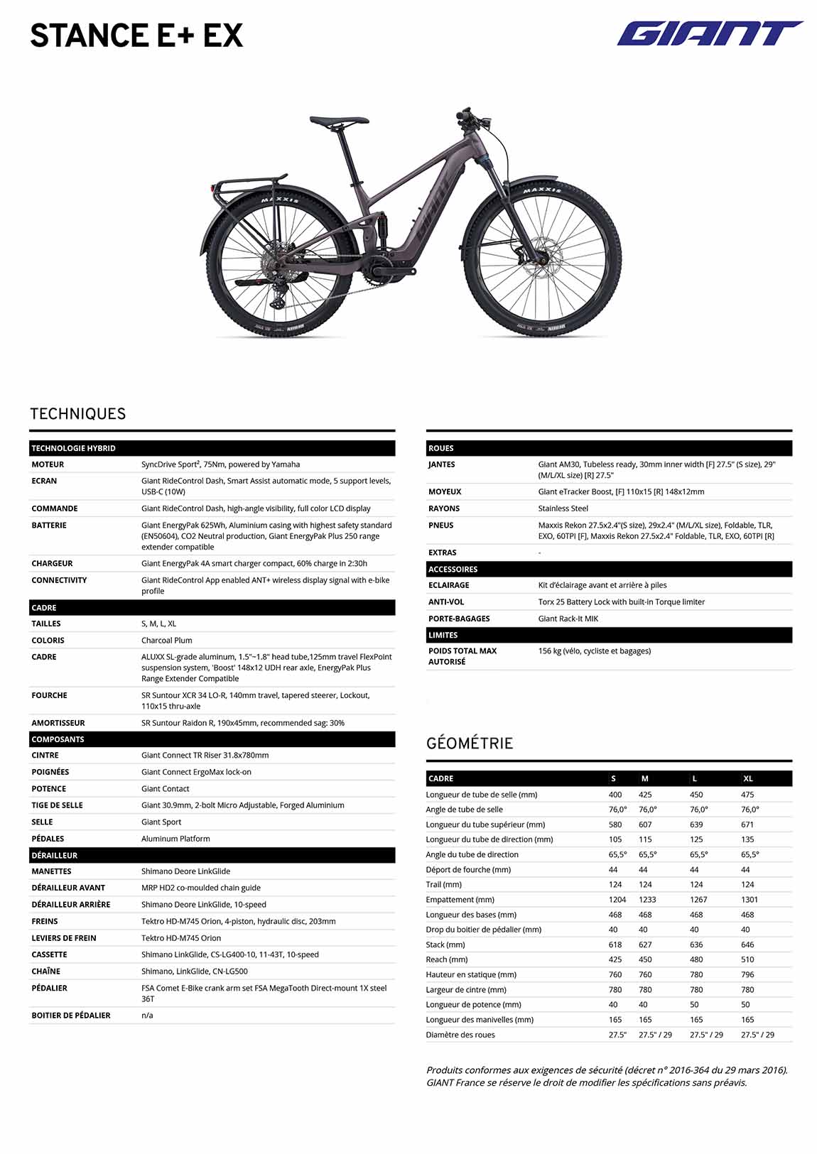 fiche giant stance ex 2023