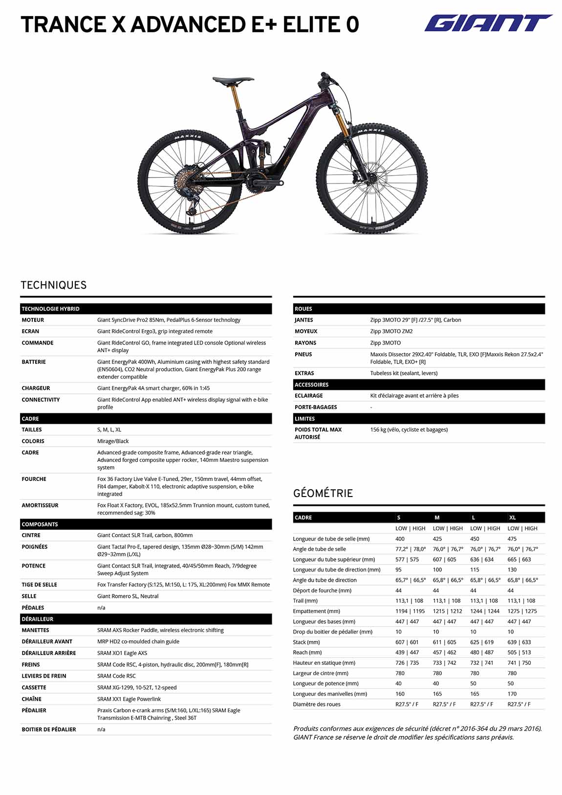 fiche giant trance x advanced elite 0 2023
